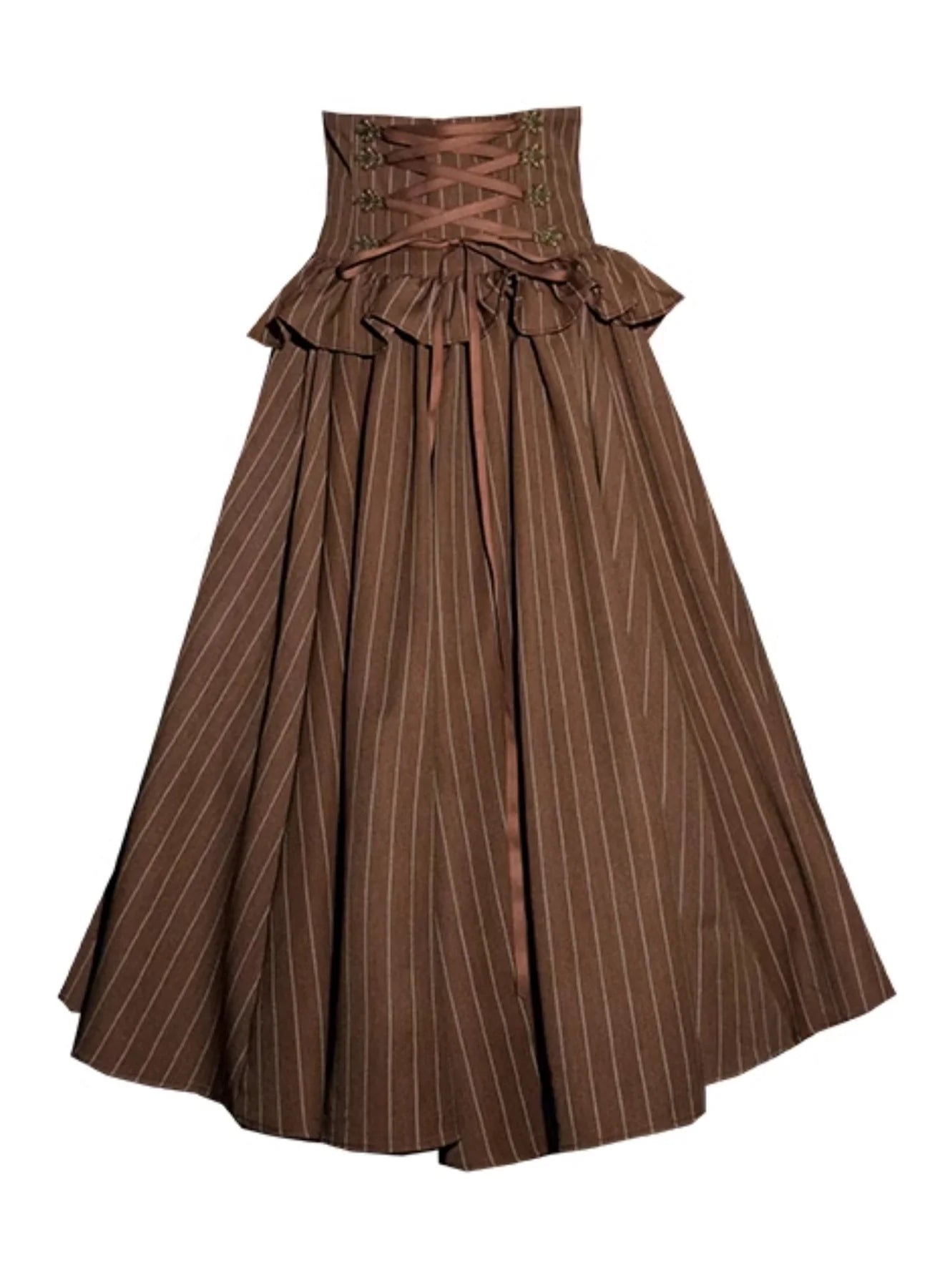 Renaissance Style Lace Ruffled Blouse & Skirt