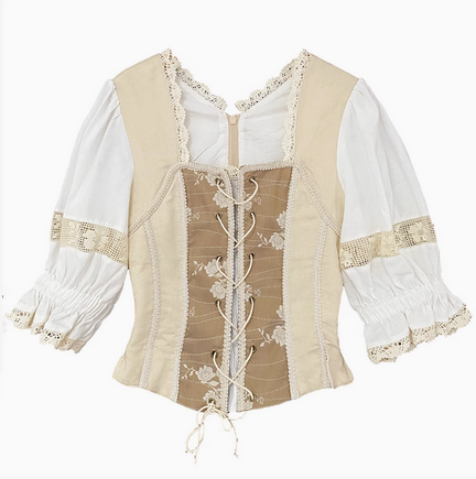 UNERESSED FAIRY LACE BLOUSE★amerivintage Ameri（アメリ）の「UNDRESSED 2WAY FAIRY LACE BLOUSE（シャツ