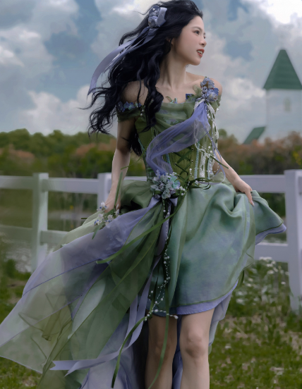 Fairycore Forset Fairy Corset Top Skirt