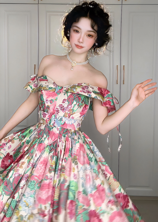 vintage dress laura ashley dress 30s 40s 50s dress prom dress