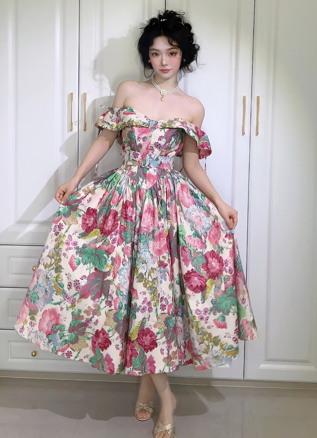 Laura Ashley Remake Floral Swing Dress