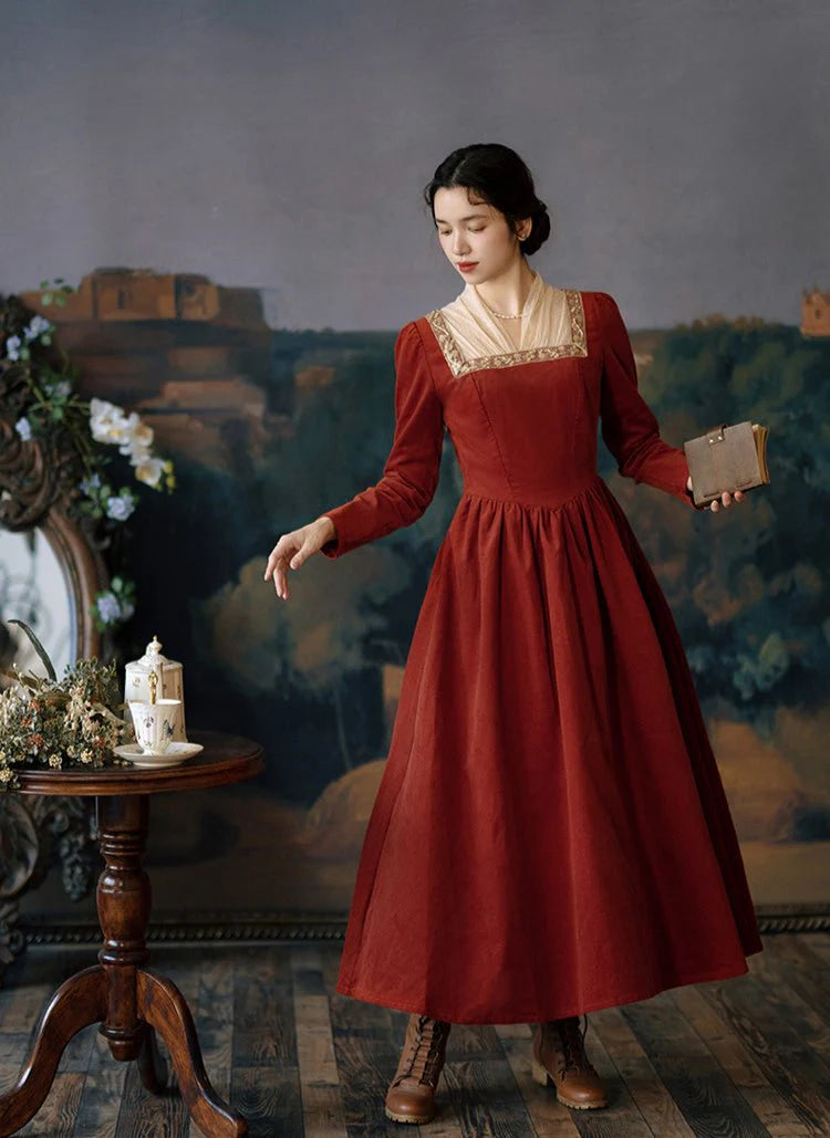 Royalcore Square Collar Dress