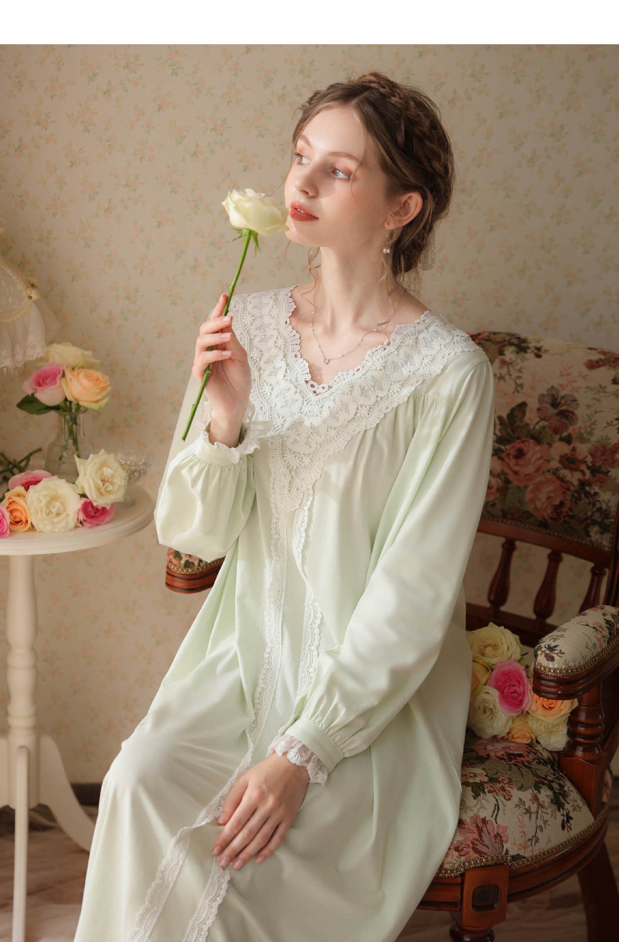 vintage night gown night dress victorian night gown edwardian night gown