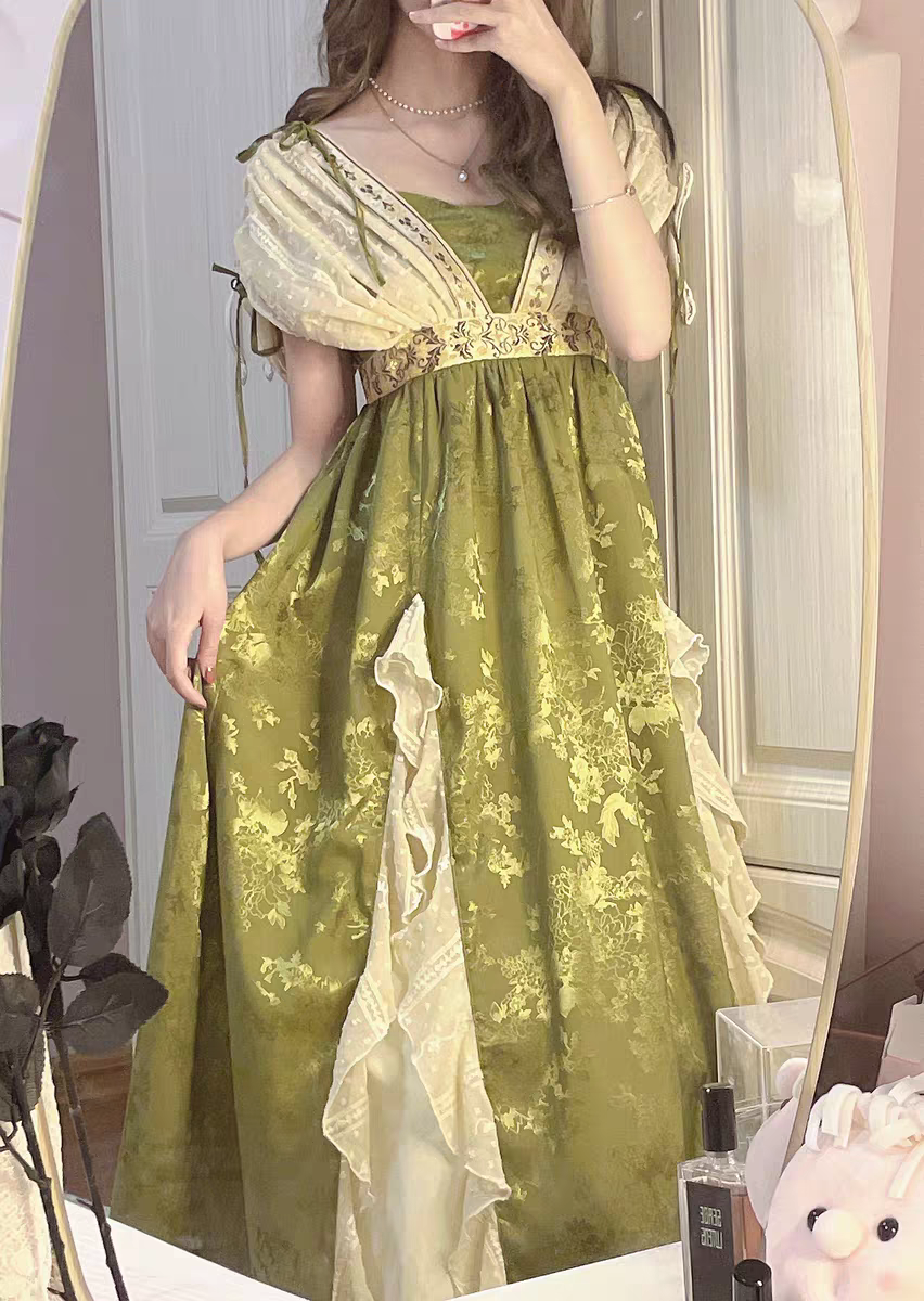 Royalcore Regency Style Princess Dress Green / M I Retro Fairy Royalcore Regency Style Princess Dress Green / M I Retro Fairy