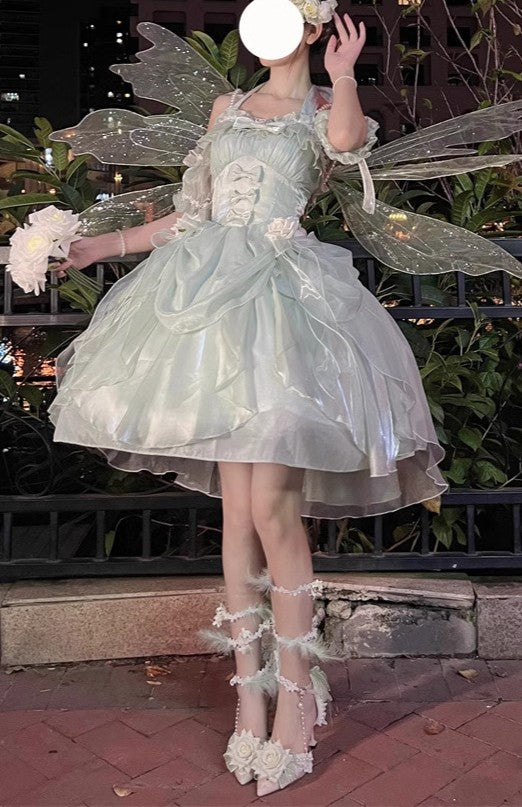 Fairycore Rose Heels with Leg-Wrapping Vines