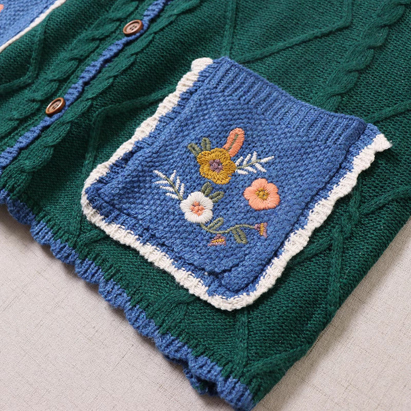 Cottagecore Embroidery Mori Kei Vest Top