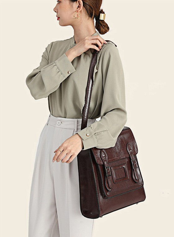 Retro Style Messenger Bag Backpack