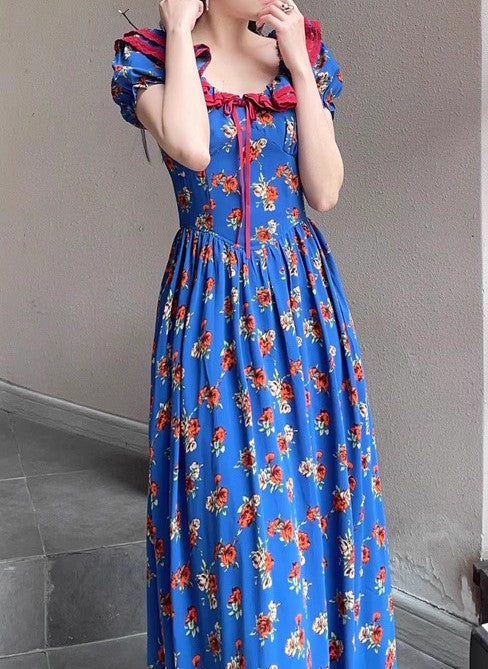 vintage dress cottagecore dress fairycore dress summer dress floral dress