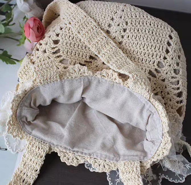 Cottagecore Hand Crochet Shoulder Bag