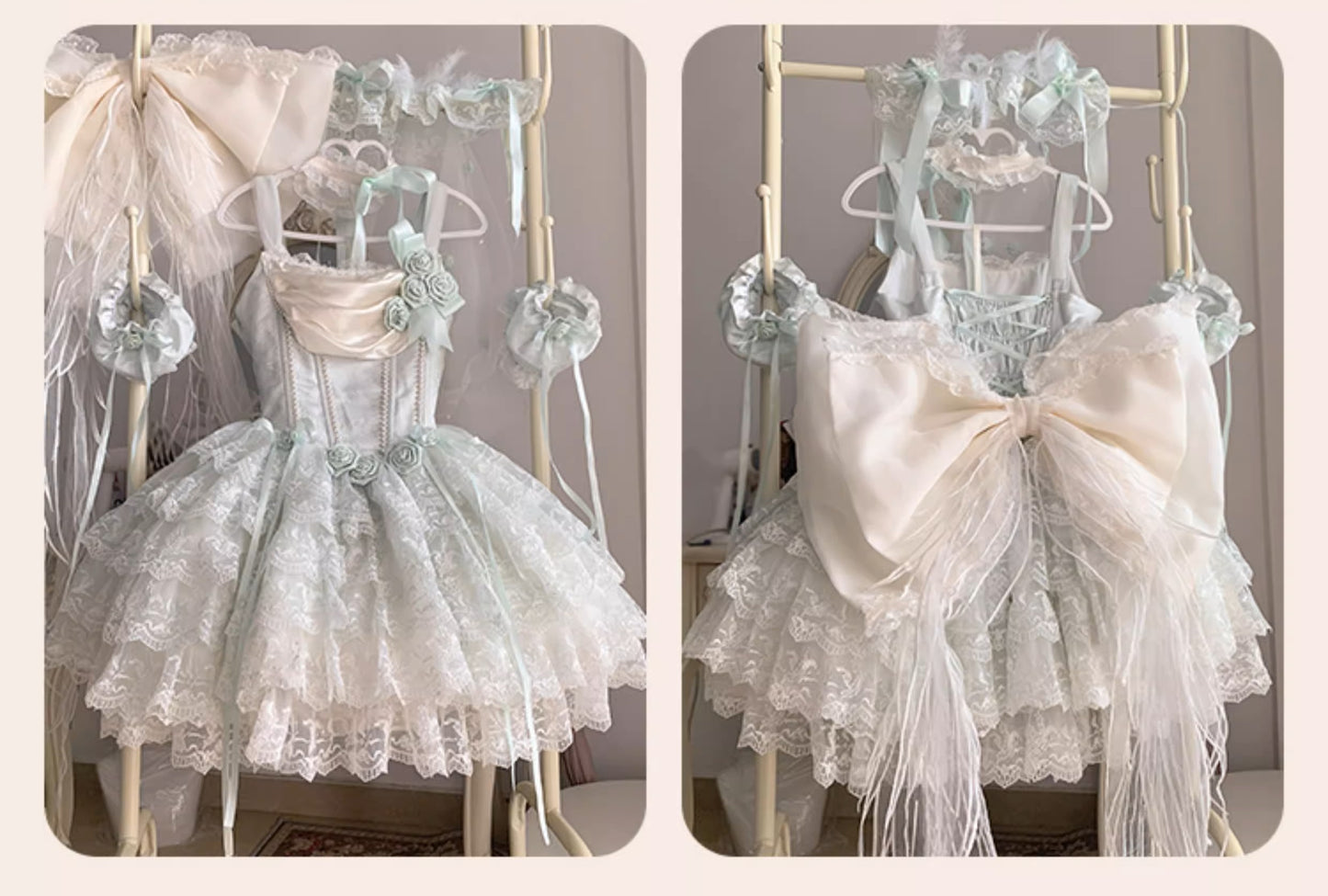 Balletcore Princess Cake Slip Dress