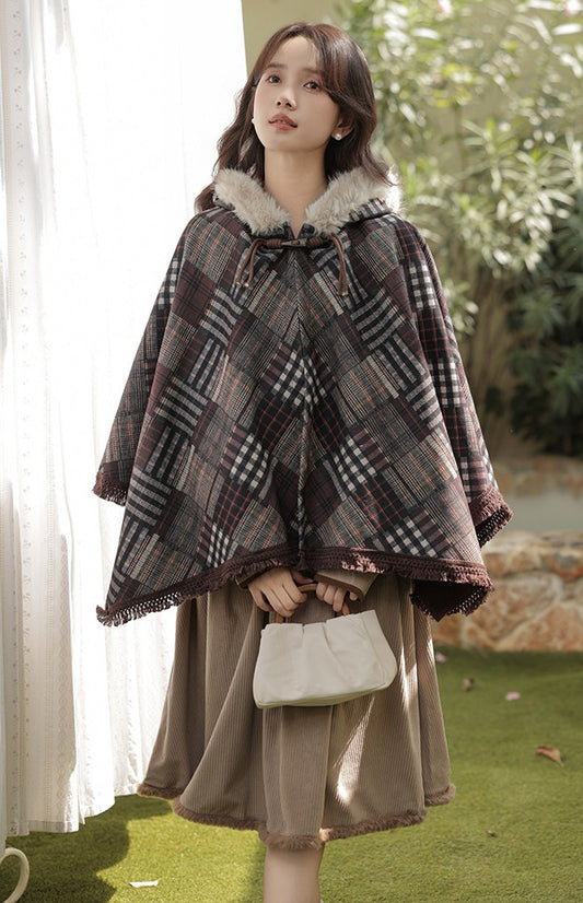 vintage coat vintage cape cottagecore coat academia outfit
