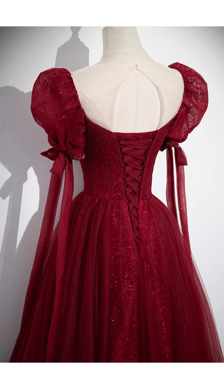 Handmade Ethereal Embellished Tulle Prom Dress Bridal Dress