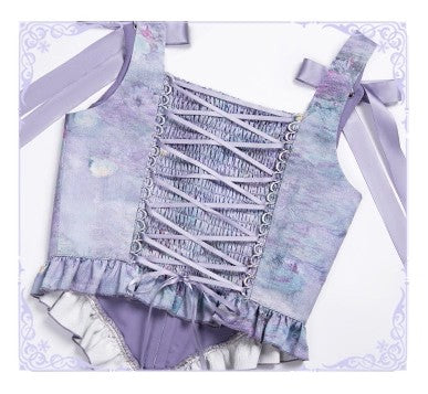 Coquette Princess Ruffled Tulle Corset Dress