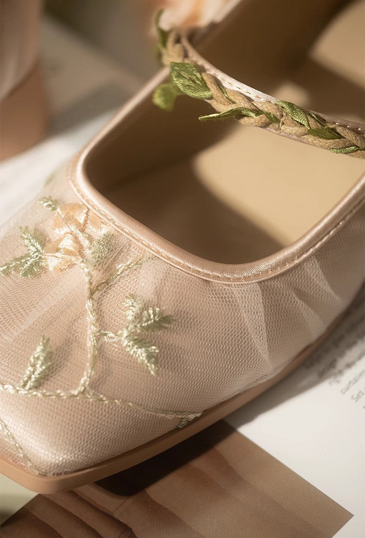 Fairycore Vine Embroidery Flat