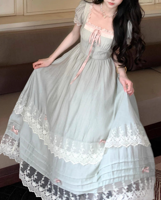 Coquette Softcore Princess Pleated Dress