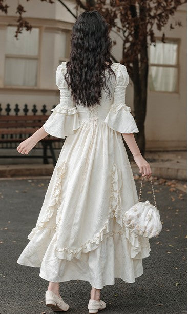 Fairycore Ruffled Corset Dress