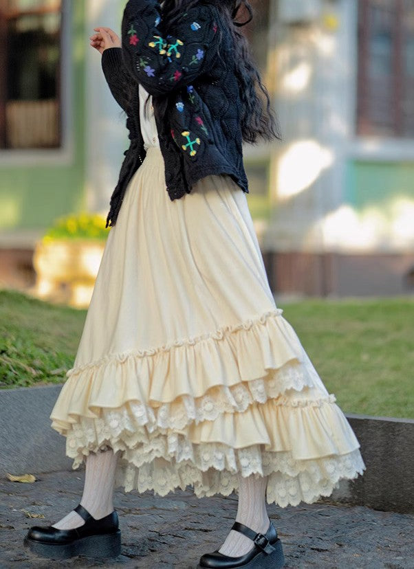 Vintage Fall Skirts Dress Work Dresses Women's Spring Autumn