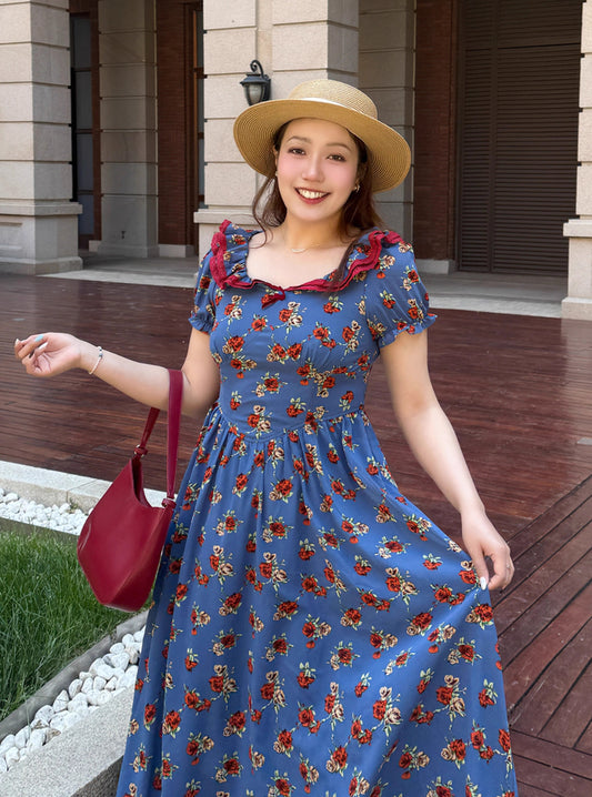 vintage dress cottagecore dress fairycore dress summer dress floral dress