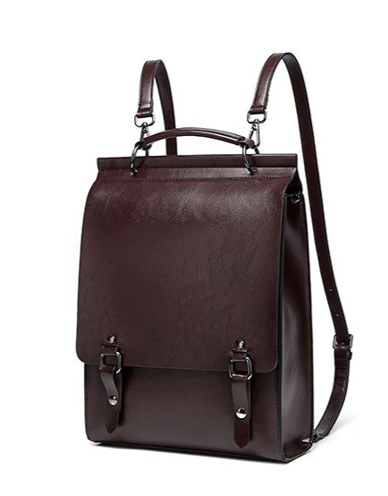 Retro Style Cowhide Backpack light brown I Retro Fairy