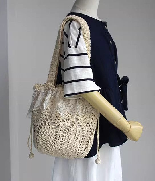 Cottagecore Hand Crochet Shoulder Bag