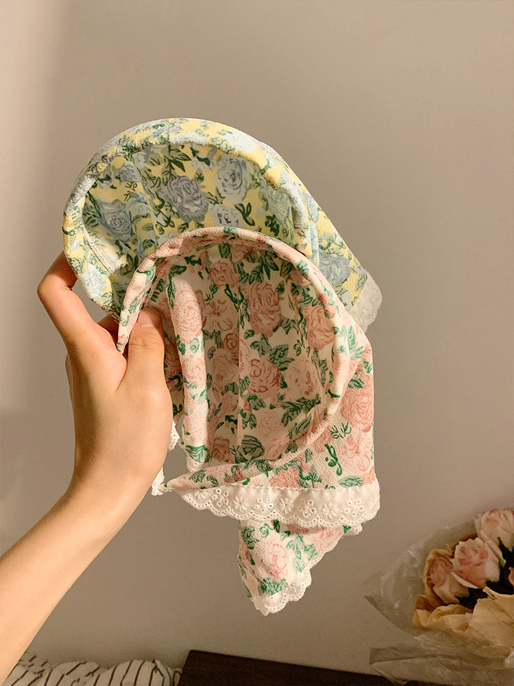 Cottagecore Floral head scarf