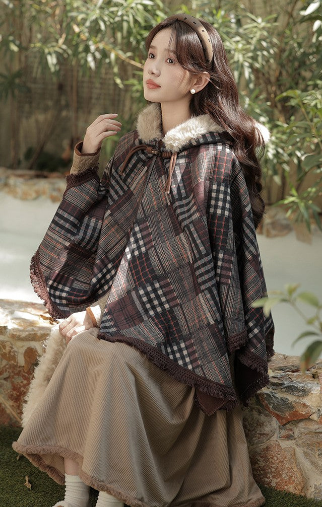 vintage coat vintage cape cottagecore coat academia outfit