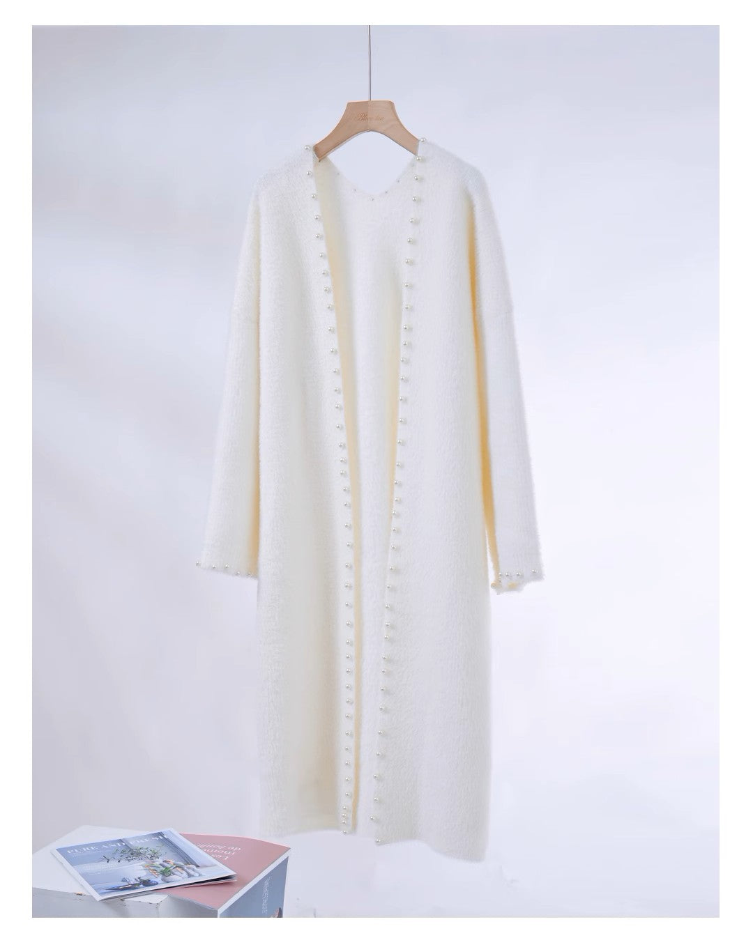 Baroque Style Studded Slip Dress & Cardigan