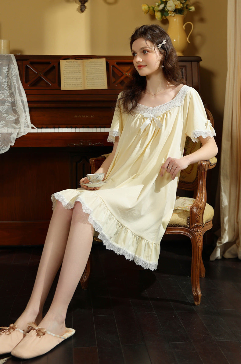 Retro Fairycore Night Gown Dress