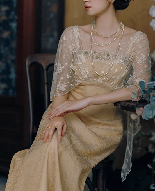 vintage dress cottagecore dress fairycore dress retro fashion period drama outfit