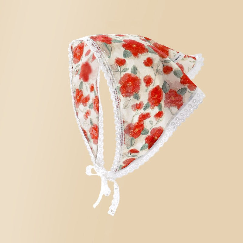 Cottagecore Floral head scarf