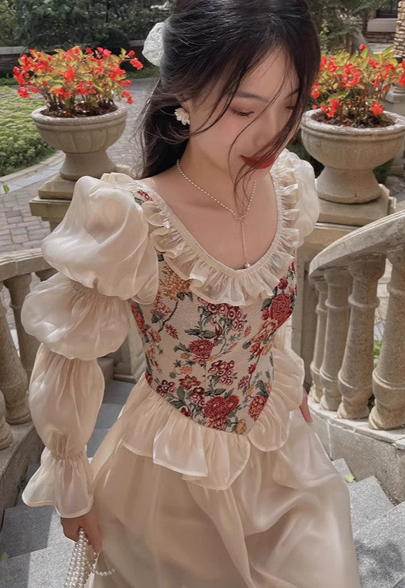 Dreamy Floral Corset Dress