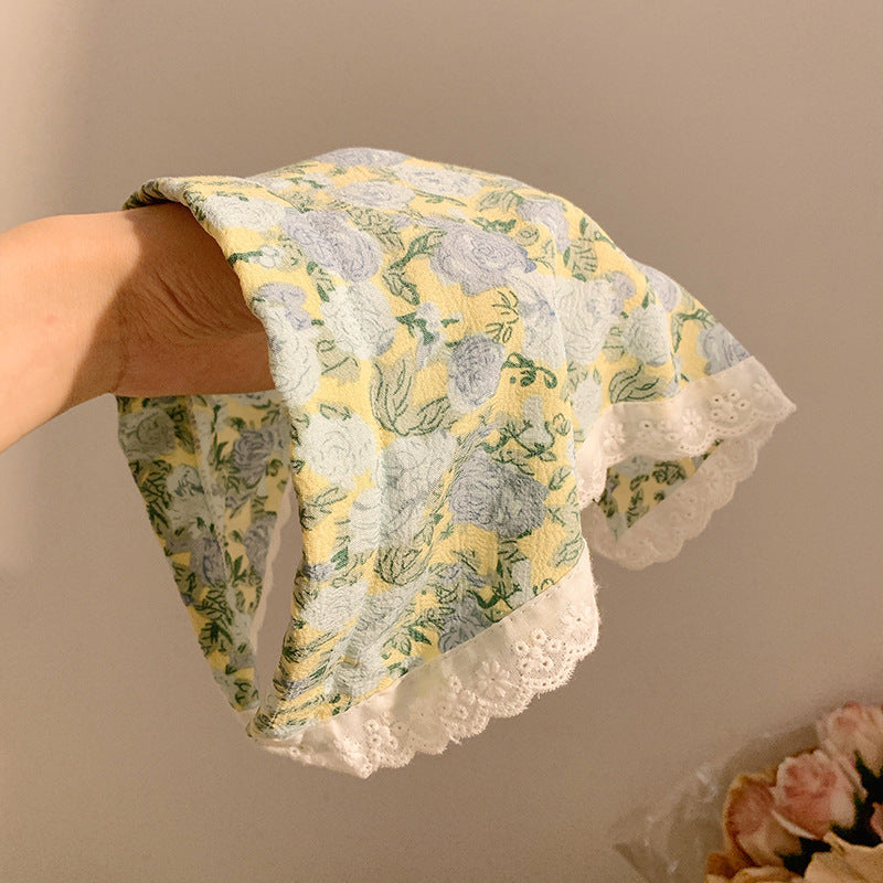 Cottagecore Floral head scarf