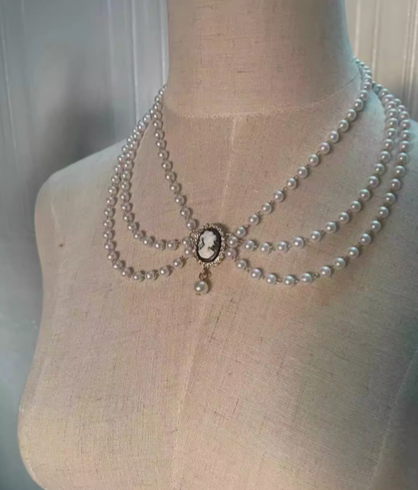 Vintage Oil Painting Print Princess Dress