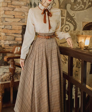 Load image into Gallery viewer, academia dress vintage dress cottagecore dress party dress 1930s 1940s dress 1950s dress 1900 dress Edwardian dress Victorian Era light academia dark academia
