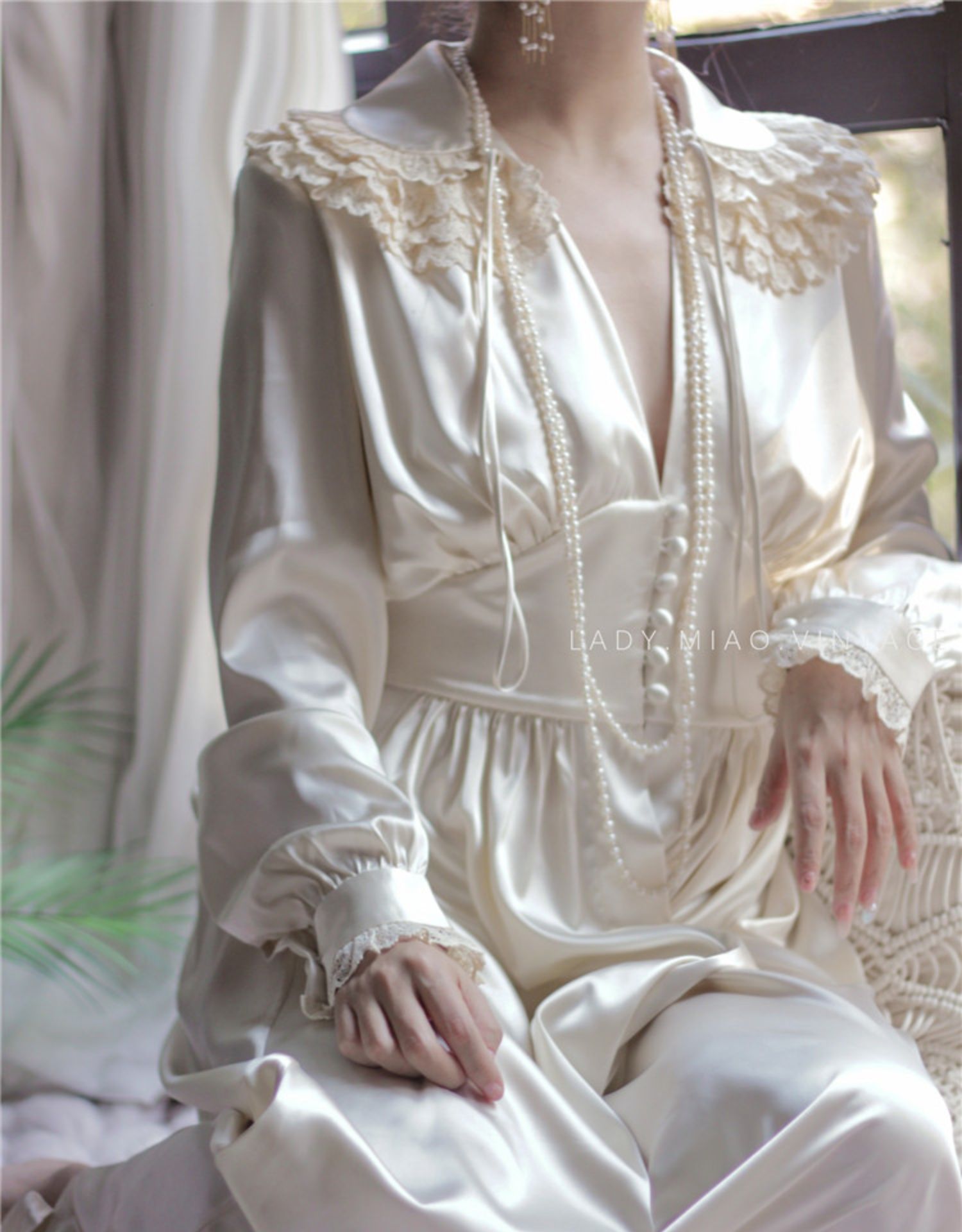 1900s Vintage Royalcore Cardi Robe L I Retro Fairy 1900s Vintage Royalcore Cardi Robe L I Retro Fairy