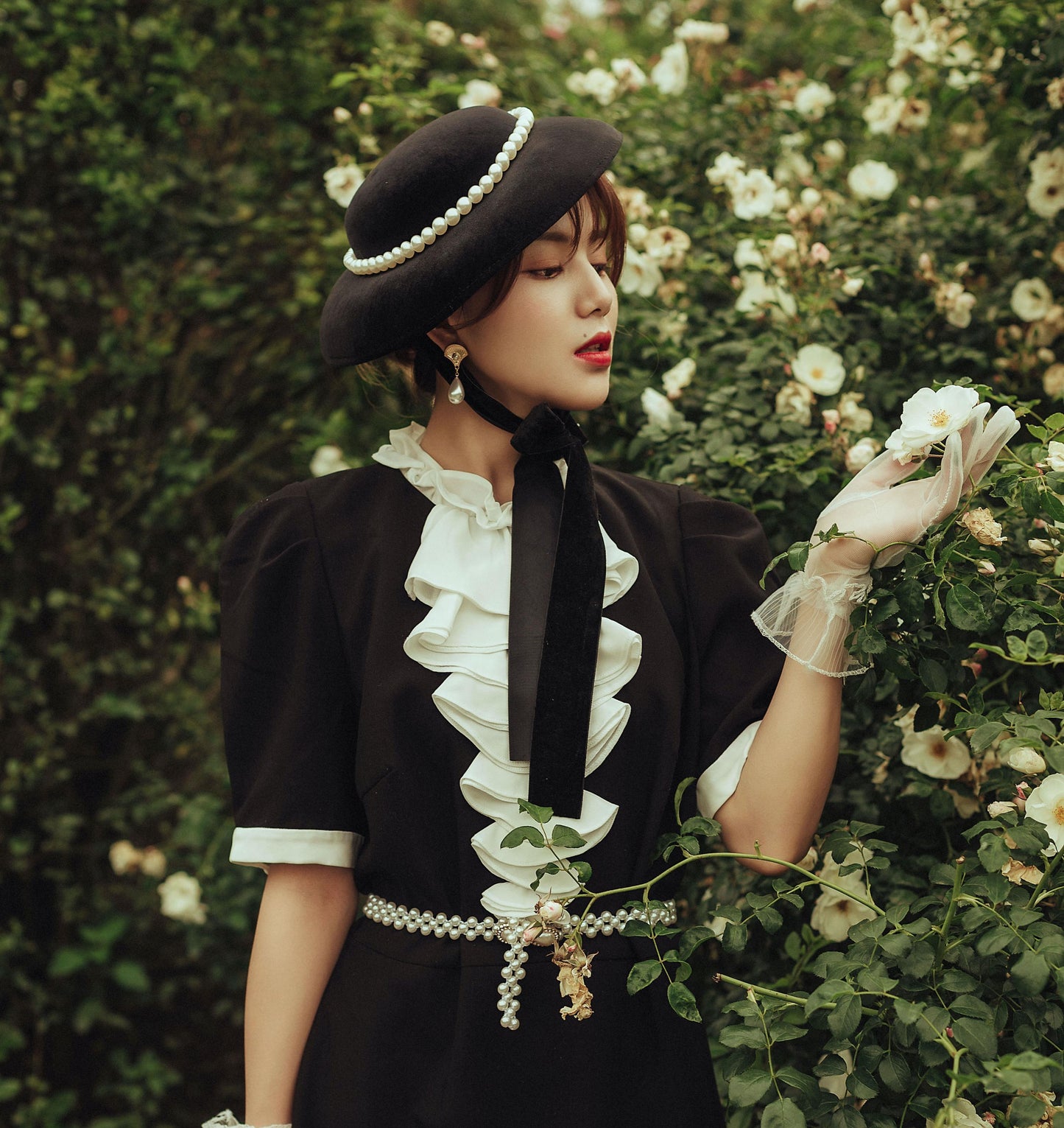 straw hat lolita hat vintage bonnet vintage hat