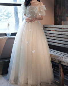 Retro Ethereal Butterfly Decor Prom Evening Dress Bridesmaid dress