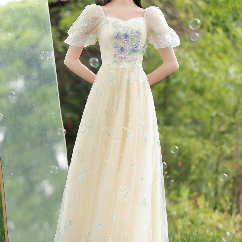 Retro Ethereal Embroidery Evening Dress – Retro Fairy