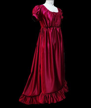 Load image into Gallery viewer, regency dress prom dress vintage dress sustainable fashion slow fashion edwardian dress period drama dress bridgerton dress
