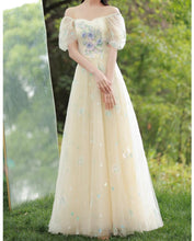 Load image into Gallery viewer, Retro Ethereal Embroidery Prom Evening Dress Bridesmaid dress
