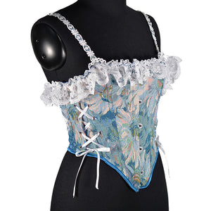 vintage corset vintage stay victorian corset handmade corset cottagecore top blouse
