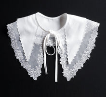 Load image into Gallery viewer, Vintage Style Lace organza embroidered faux collar decor Accessories
