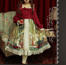 Load image into Gallery viewer, Vintage Oil Painting Print Lolita Dress （Last Chance）
