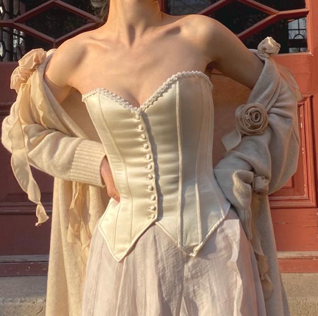 historical dress corsets History of Corsets: From Traditional to Modern Fashion Lara Leather Main material Vintage Remake Silk Lace up