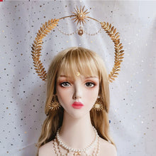 Load image into Gallery viewer, Handmade Halo Crown Gothic Lolita Halo Headpiece vintage jewelry vintage accessories

