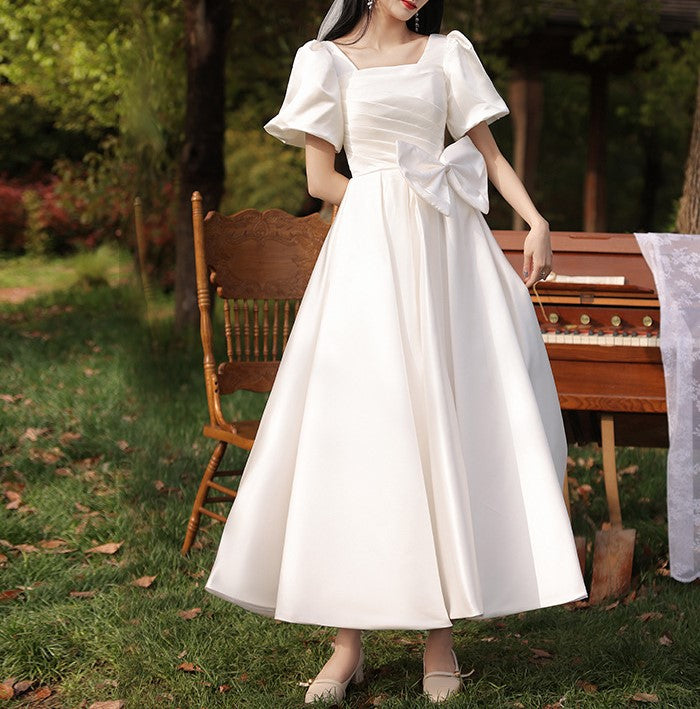 Wedding Dress 50s Style Dresses Ireland Retro 1950s Puff Sleeves