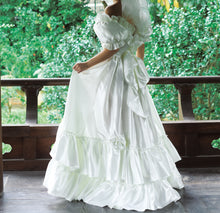 Load image into Gallery viewer, Vintage Victorian Style Puff Sleeves Wedding Gown Dress
