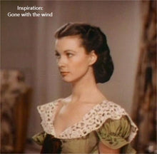 Load image into Gallery viewer, Gone With the Wind Vintage Remake Lace Collar Dress
