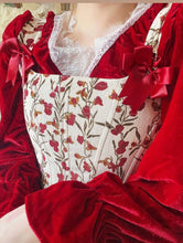 Load image into Gallery viewer, vintage corset vintage stay victorian corset vintage top vintage blouse handmade corset cottagecore corset
