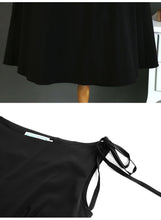 Load image into Gallery viewer, 1950s Hepburn Inspired Classic Black Vintage Dress
